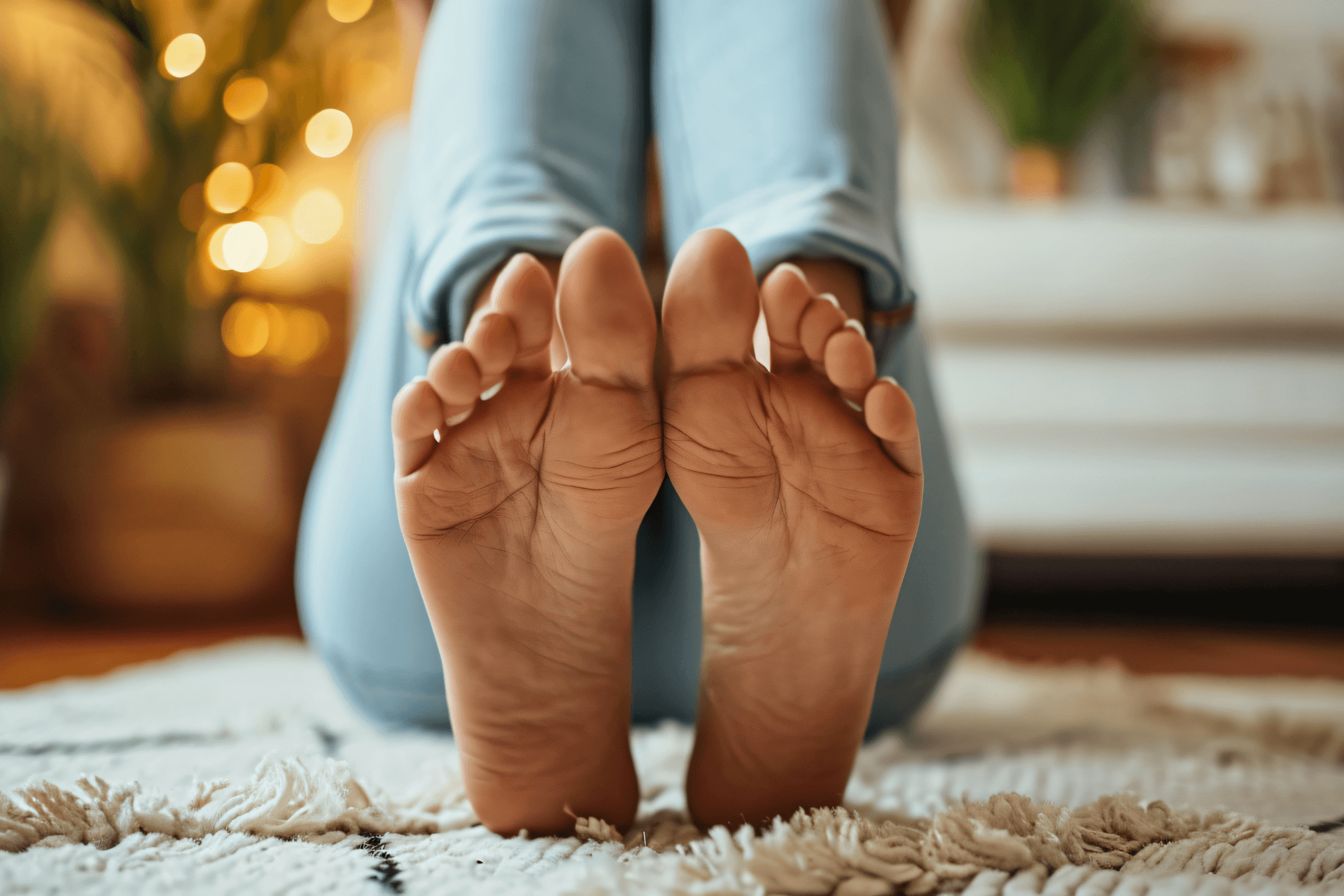 feet of a woman